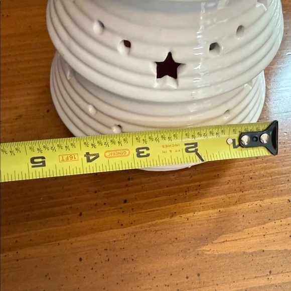 Ceramic Christmas Tree with Star Cutouts - Picture 3 of 8